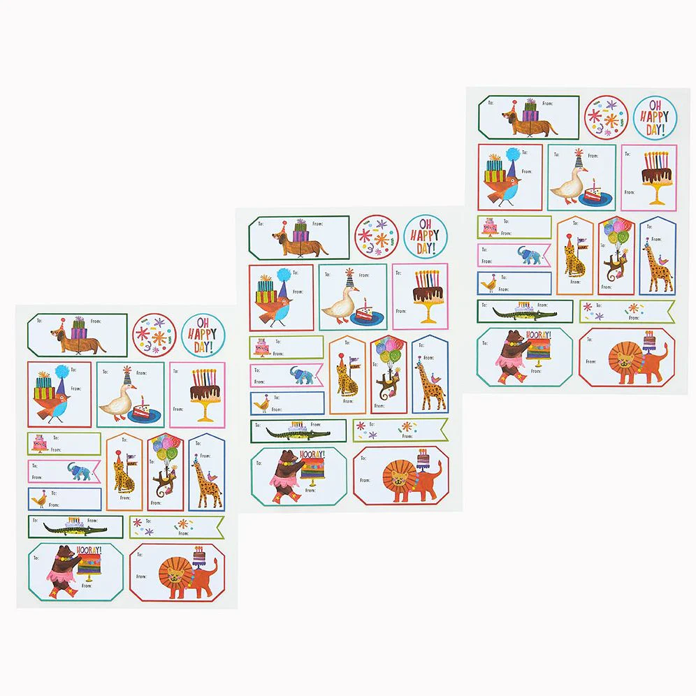Takes The Cake Animal Gift Labels - Image 2