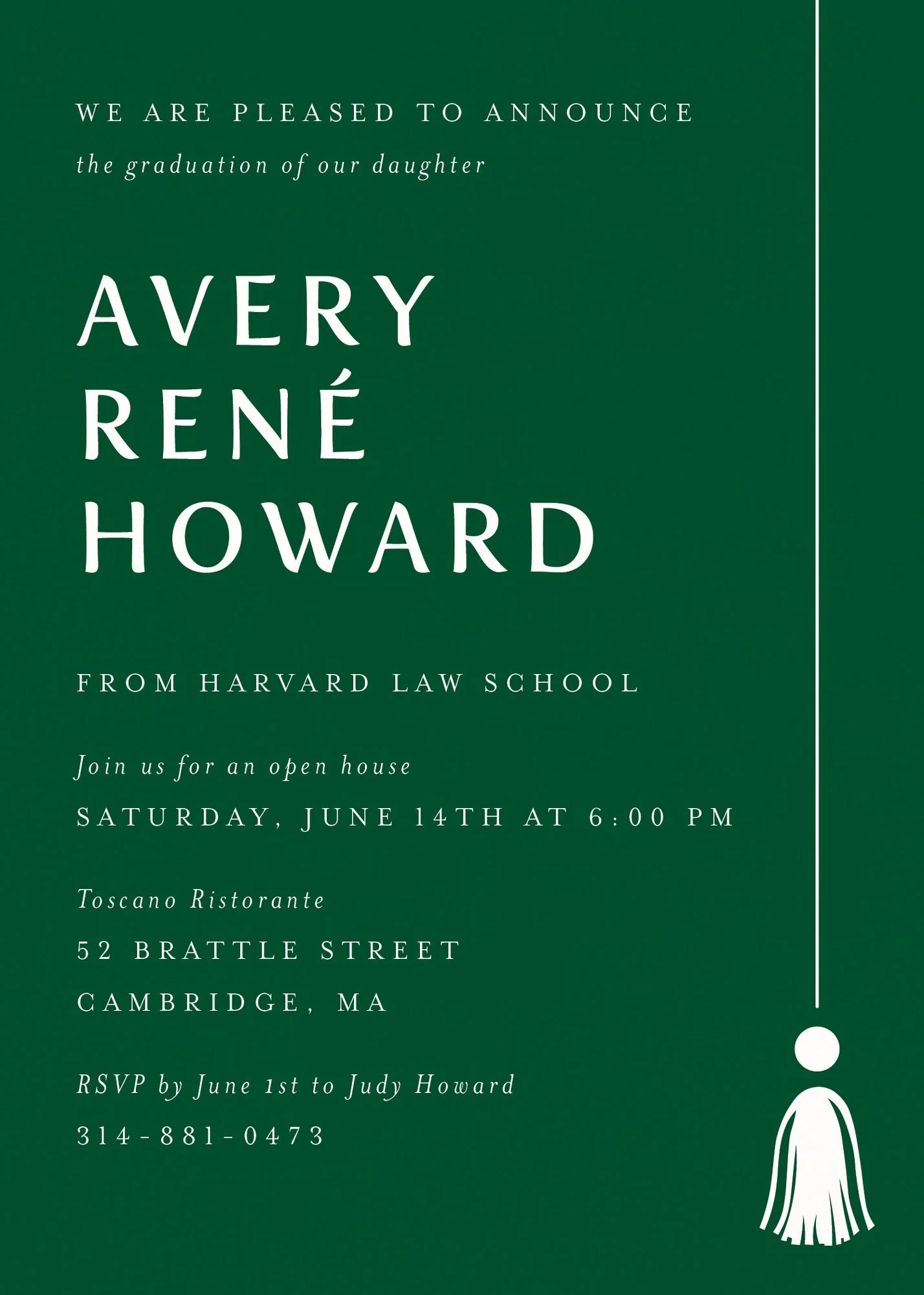 Tall Tassel Graduation Invitation - Image 4