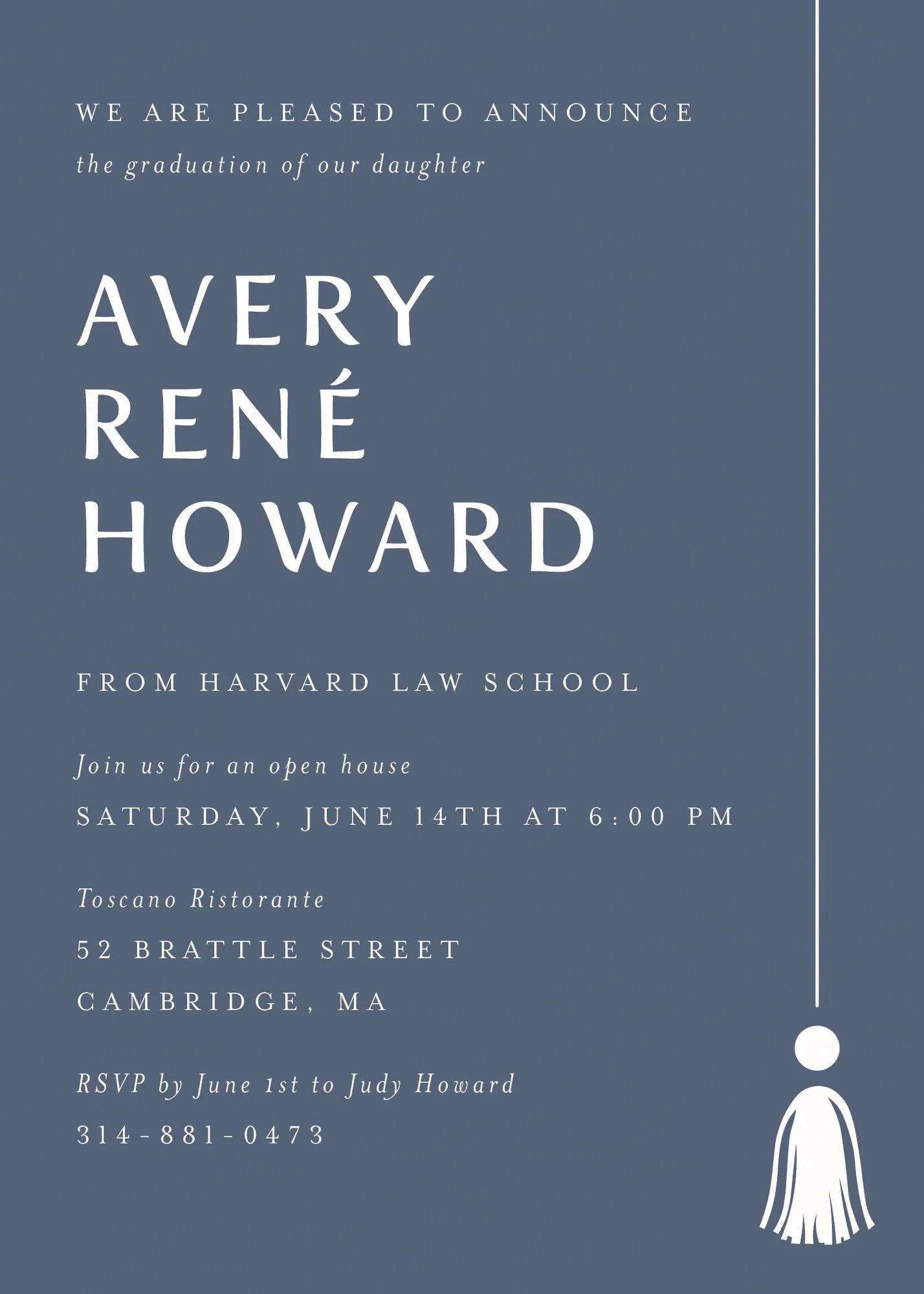 Tall Tassel Graduation Invitation - Image 6