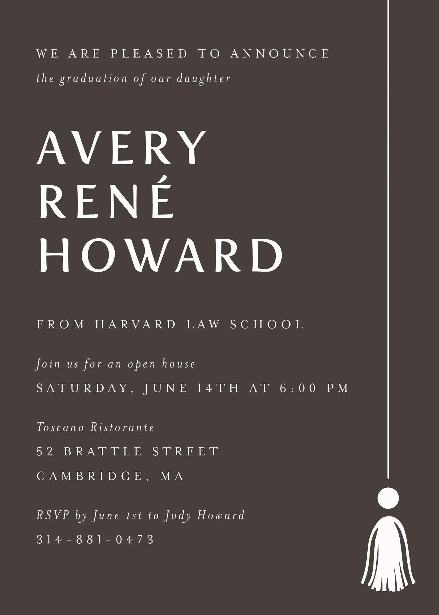 Tall Tassel Graduation Invitation - Image 7