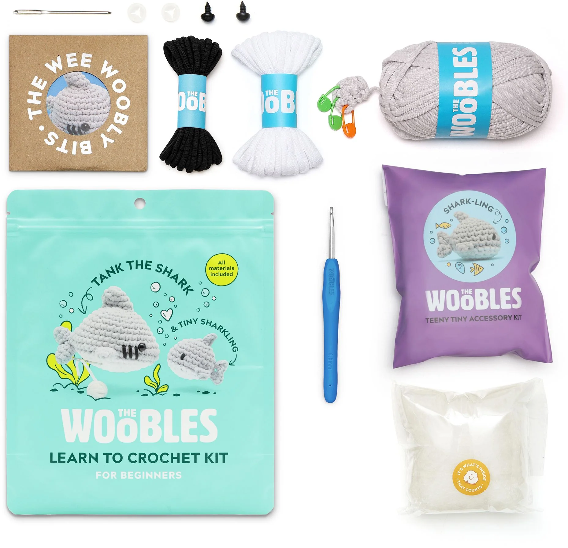Tank the Shark, The Woobles Beginner Crochet Kit - Exclusive - Image 4