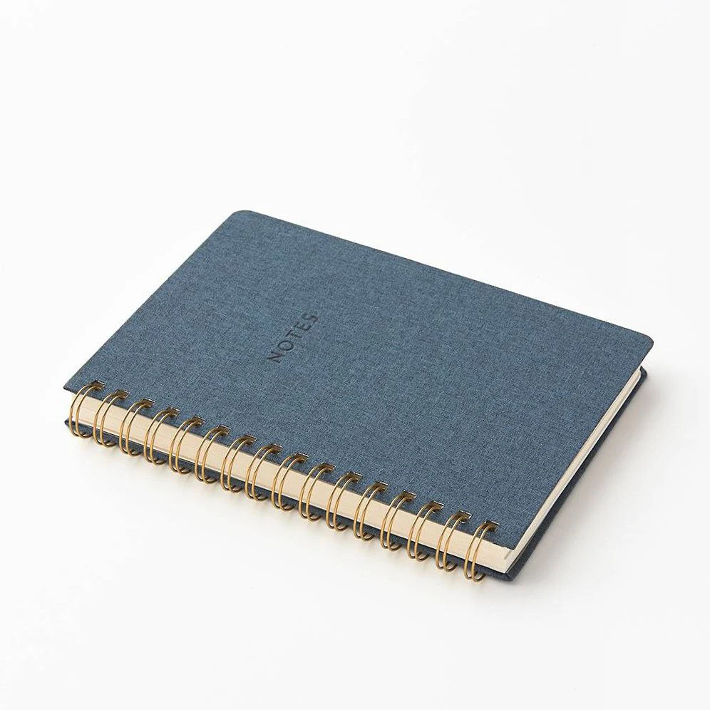 Teal Book Cloth Spiral Journal - Image 2