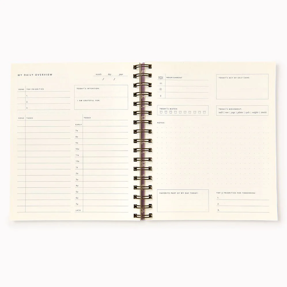 Teal Diamond Paper Wasp Daily Planner - Image 2