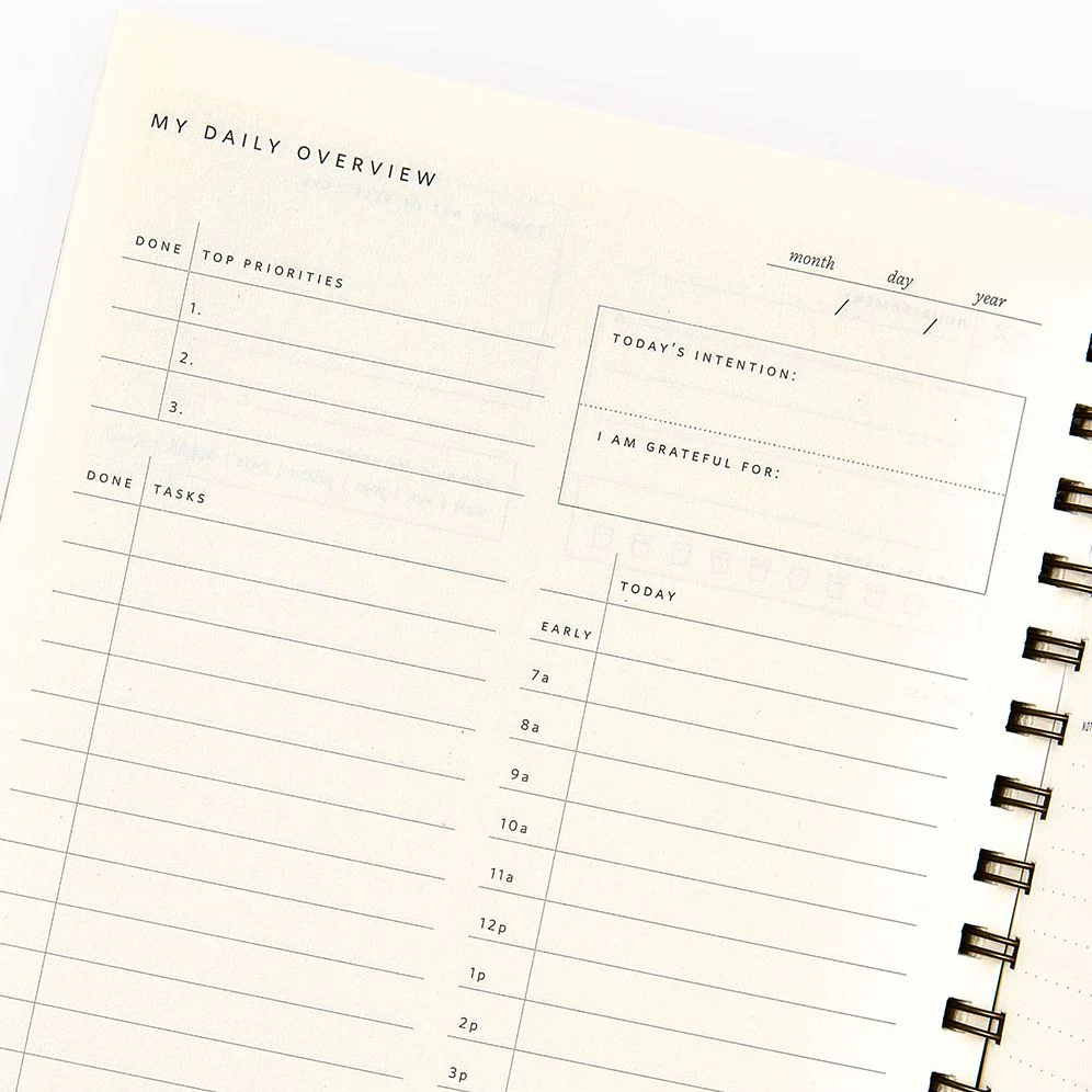 Teal Diamond Paper Wasp Daily Planner - Image 3