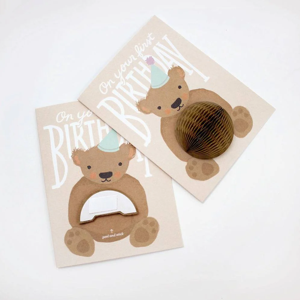 Teddy 1st Birthday Card - Image 2