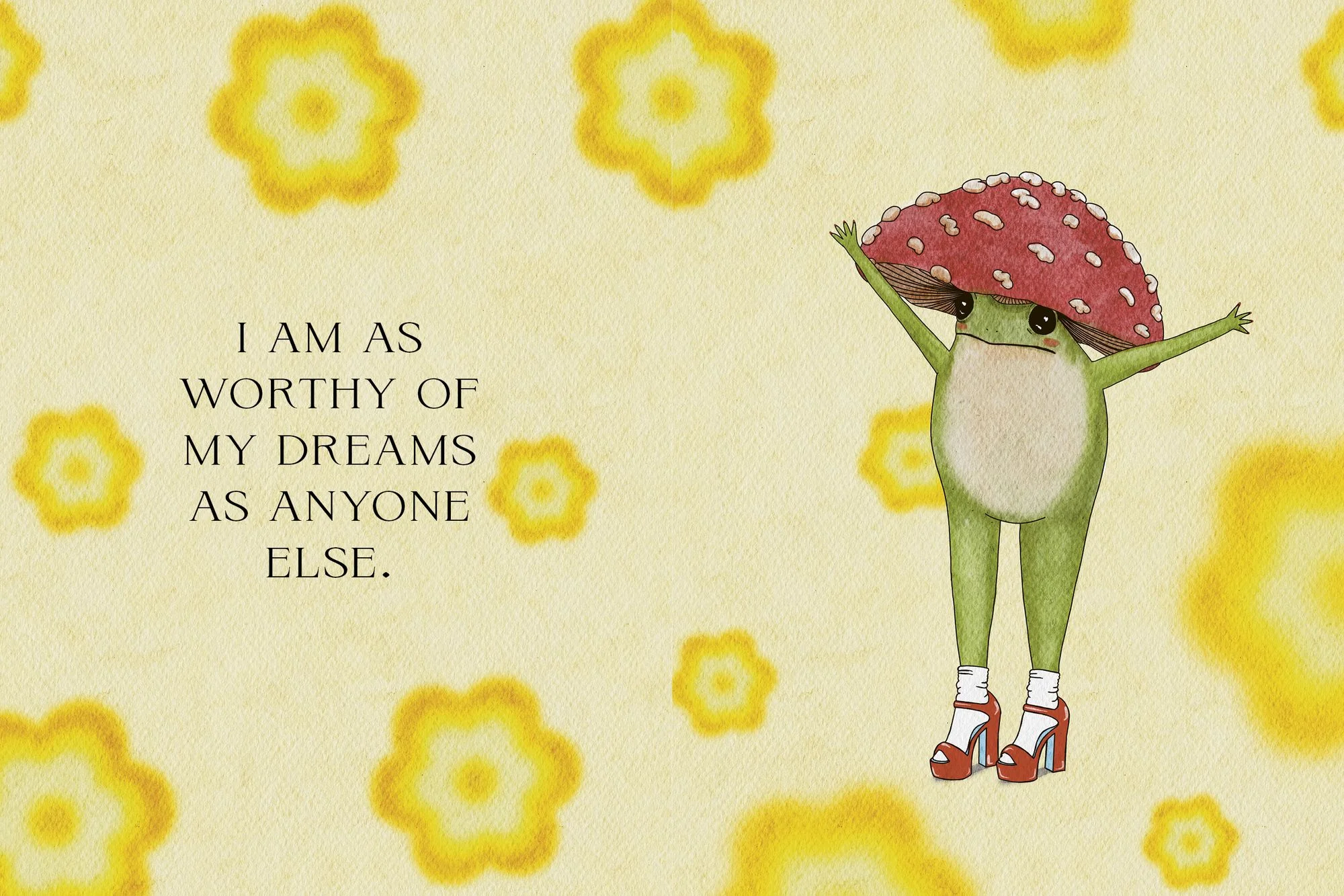 The Little Frog's Guide to Self-Care: Affirmations, Self-Love and Life Lessons According to the Internet's Beloved Mushroom Frog - Image 2