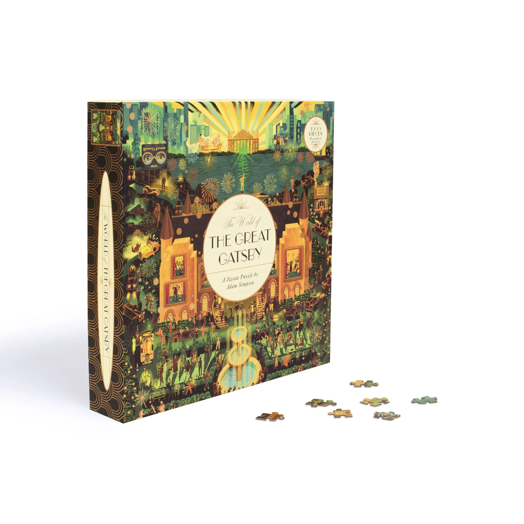 The World of The Great Gatsby 1000 Piece Puzzle: A jigsaw by Adam Simpson - Image 3
