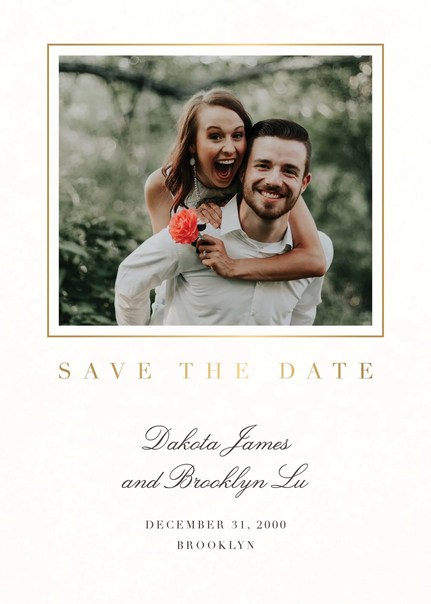 This Moment Foil Save the Date Card - Image 3