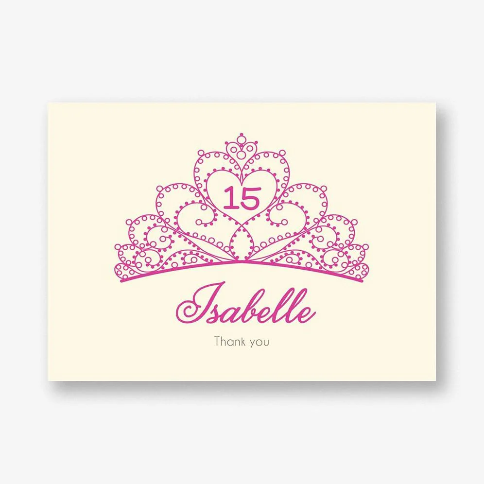 Tiara Quinceañera Stationery