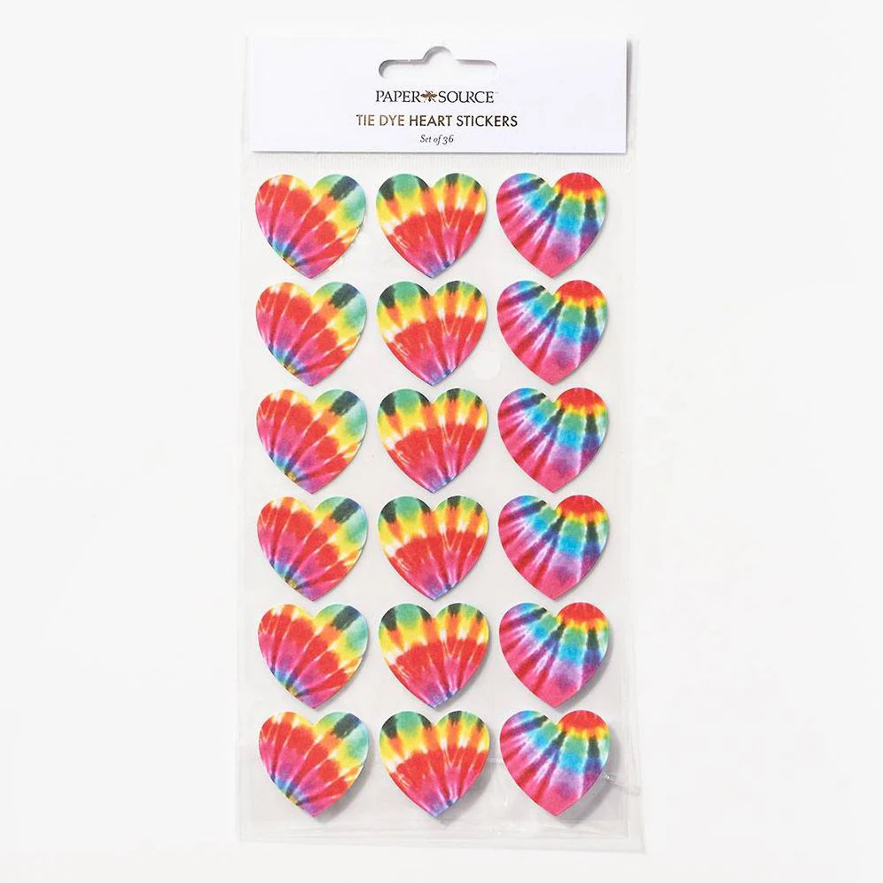 Tie Dye Heart Stickers - Image 2