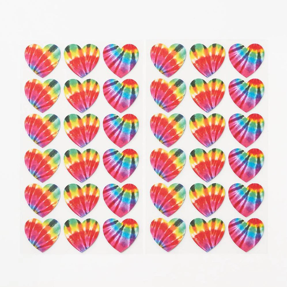 Tie Dye Heart Stickers - Image 3
