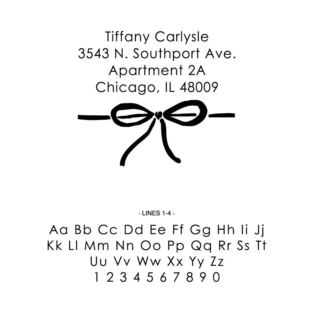 Tied with a Bow Custom Stamp and Stamp Tool - Image 2