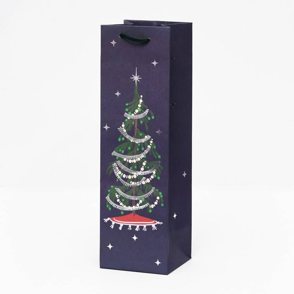 Tinsel Tree Wine Gift Bag