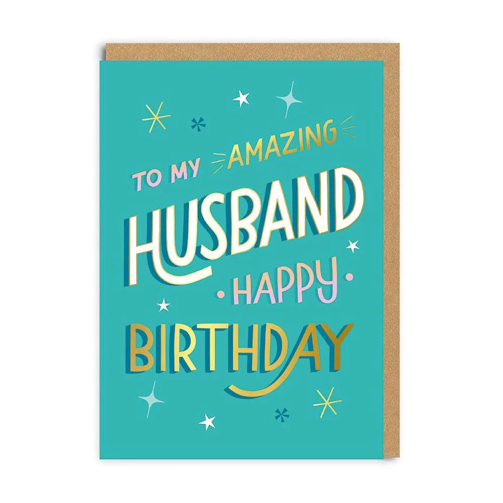 To My Amazing Husband Birthday Card