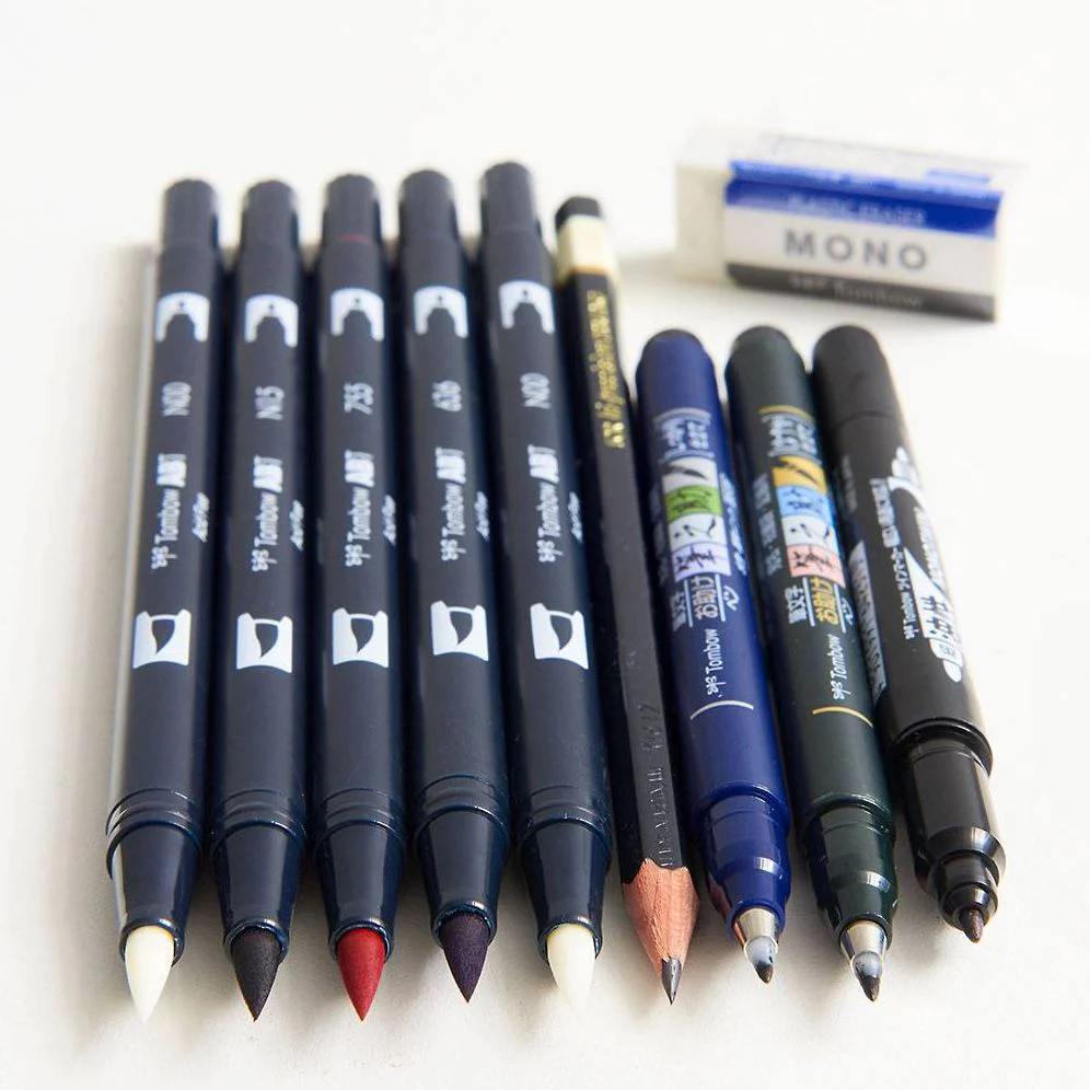 Tombow Lettering in Color Set Updated Palette with Dual Brush Pens and Hand Lettering Tools - Image 4