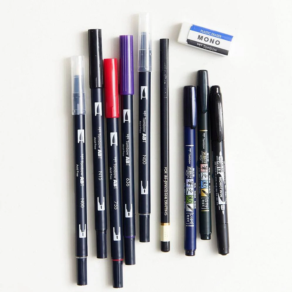Tombow Lettering in Color Set Updated Palette with Dual Brush Pens and Hand Lettering Tools - Image 5