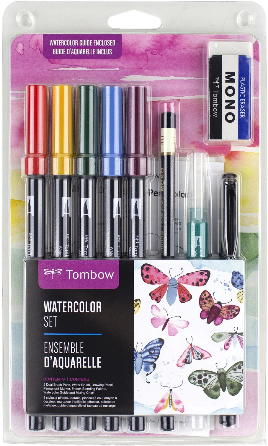 Tombow Watercolor Set Complete Kit with Dual Brush Pens, Water Brush, and Accessories - Image 2