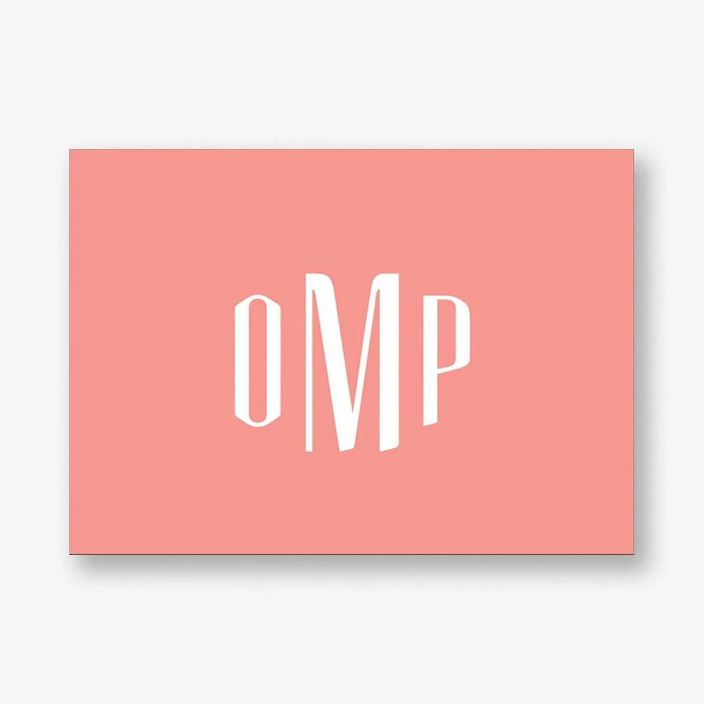Tommaso Monogram 4 Bar Stationery