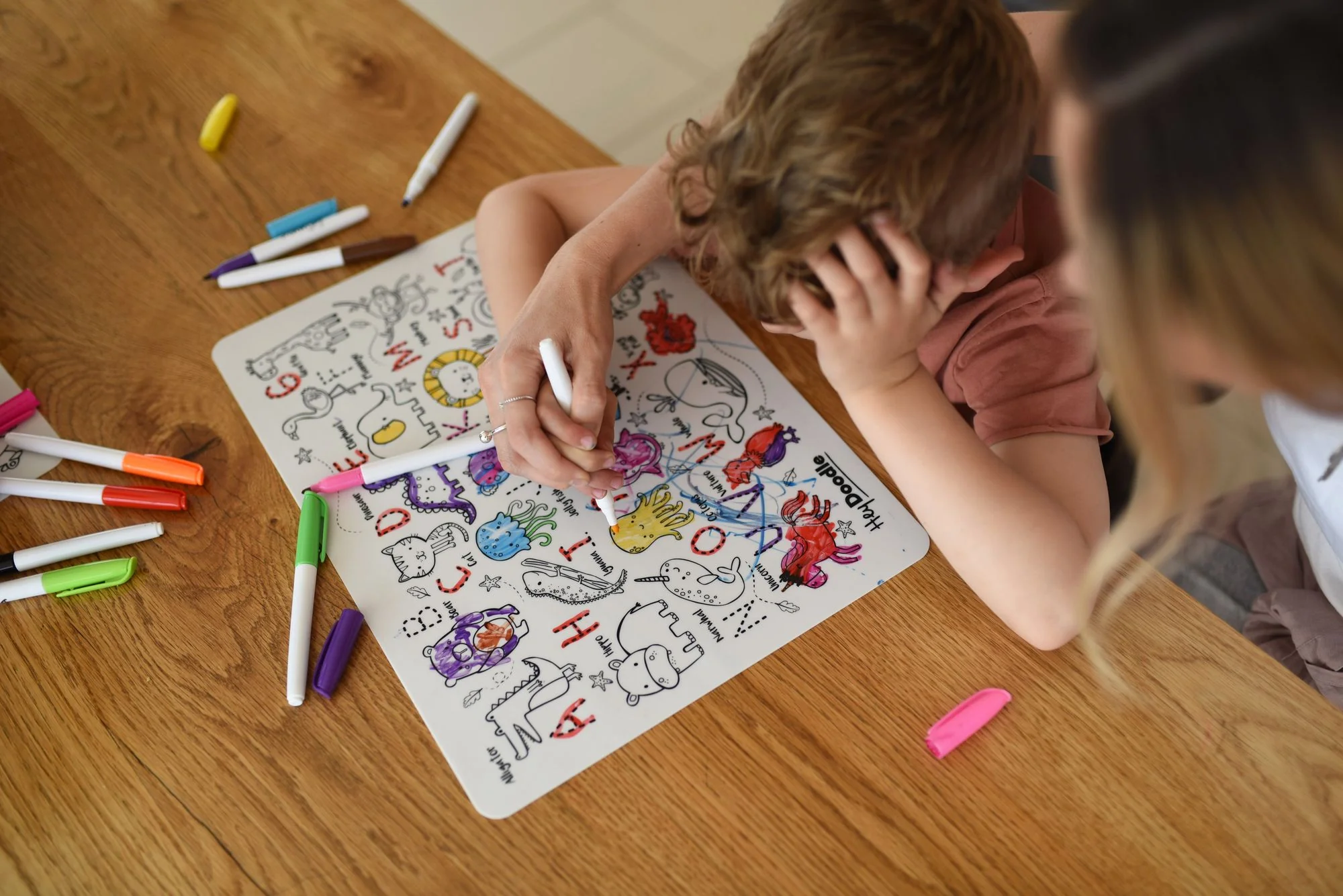 Toot Toot Honk Reusable Silicone Colouring Placemat by HeyDoodle - Image 6