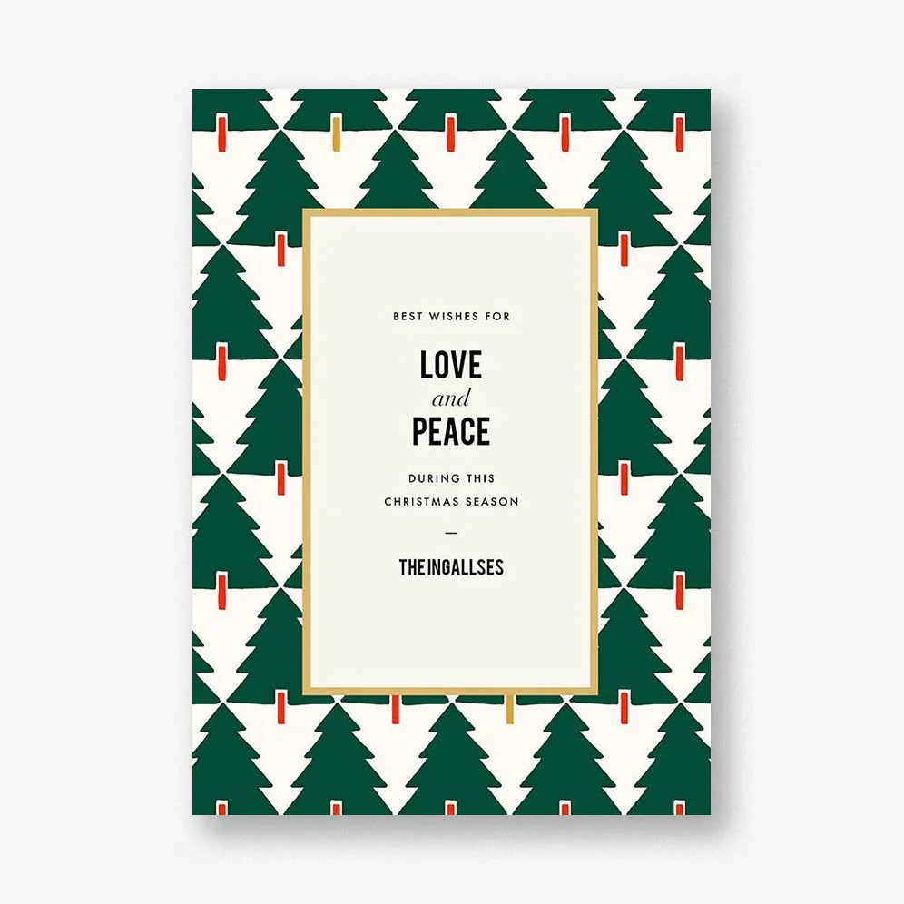 Tree Tessellation Greeting Card
