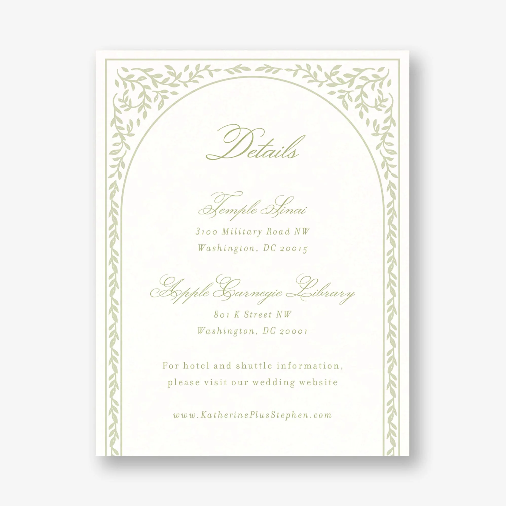 Trellis Vines Information Card