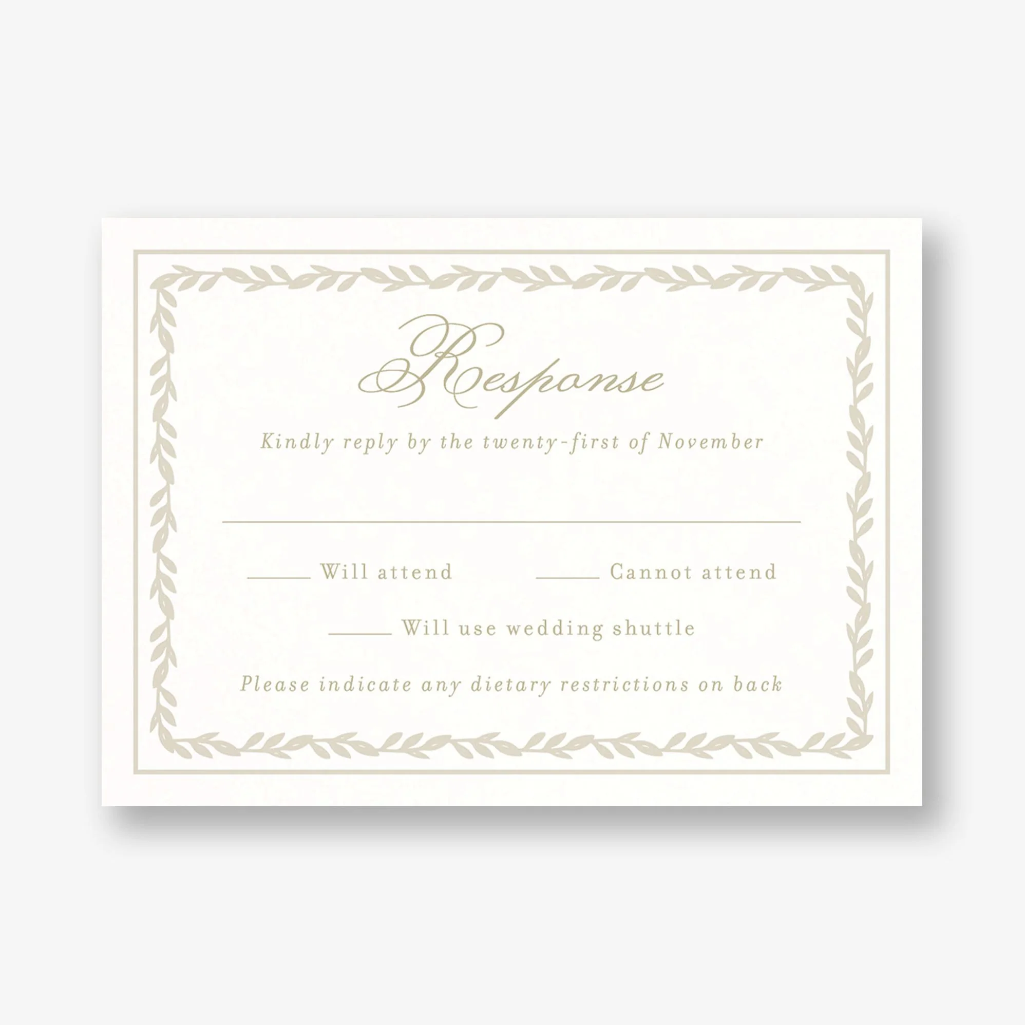 Trellis Vines Response Card - Image 2