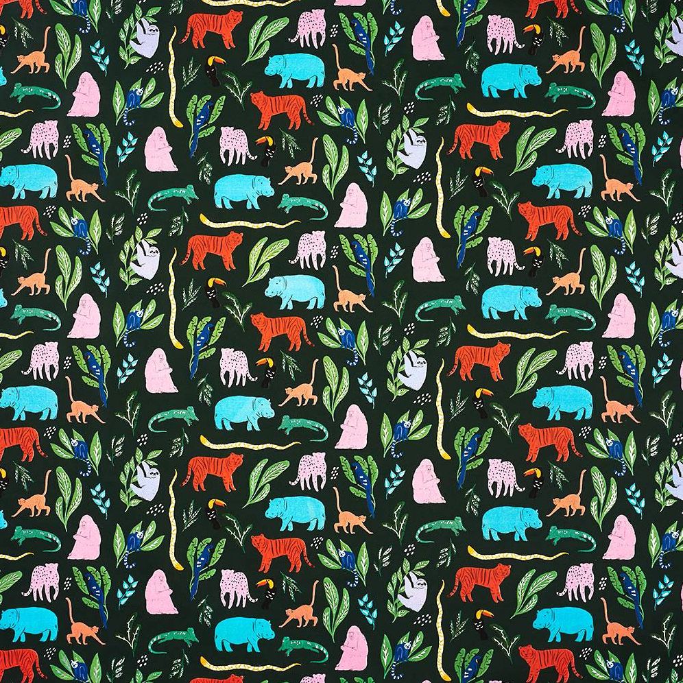 Tropical Jungle Animals Stone Wrapping Paper - Image 4