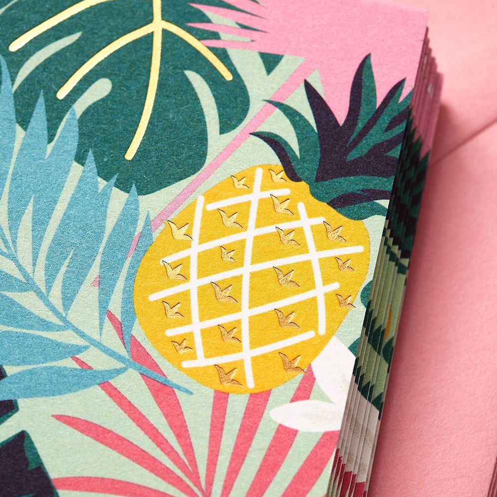Tropical Leaves Stationery Set - Image 2