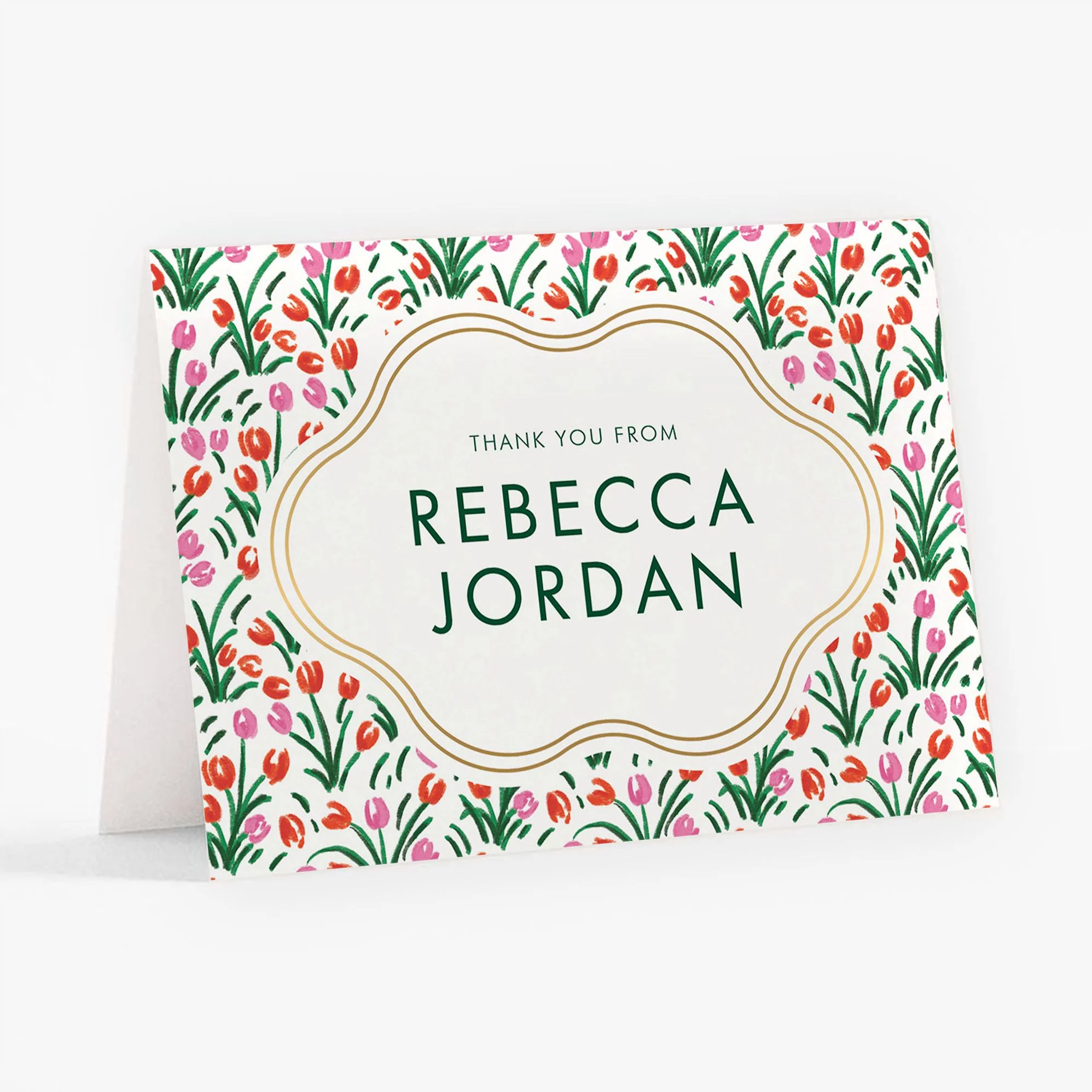 Tulip Field Foil Bat Mitzvah Stationery - Image 3