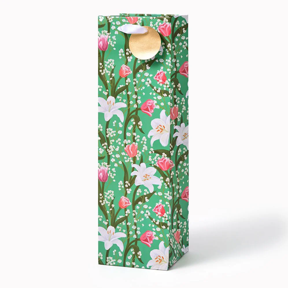 Tulip Lilies Wine Gift Bag