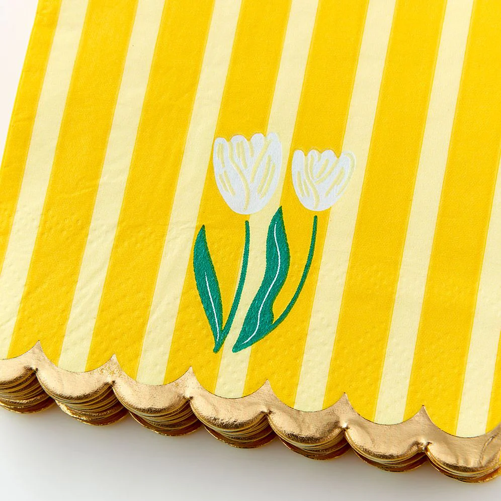 Tulip Stripe Guest Napkin - Image 2