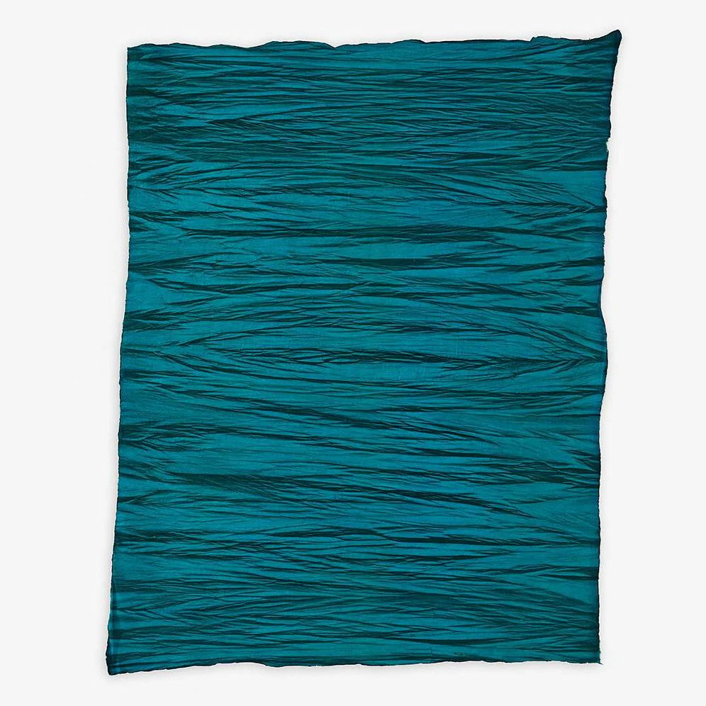 Turquoise Ripples Handmade Paper - Image 2