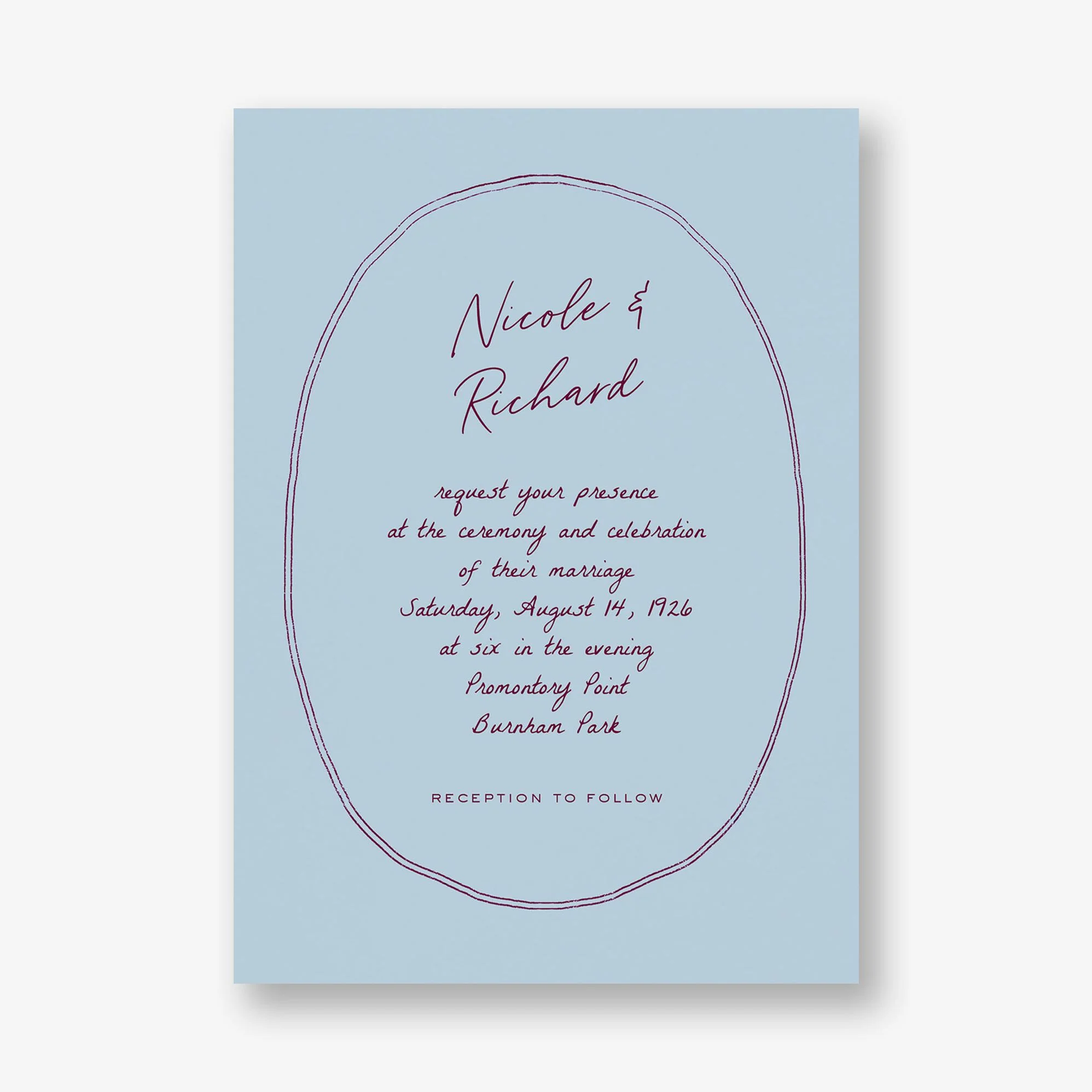 Twin Lines Wedding Invitation - Image 2