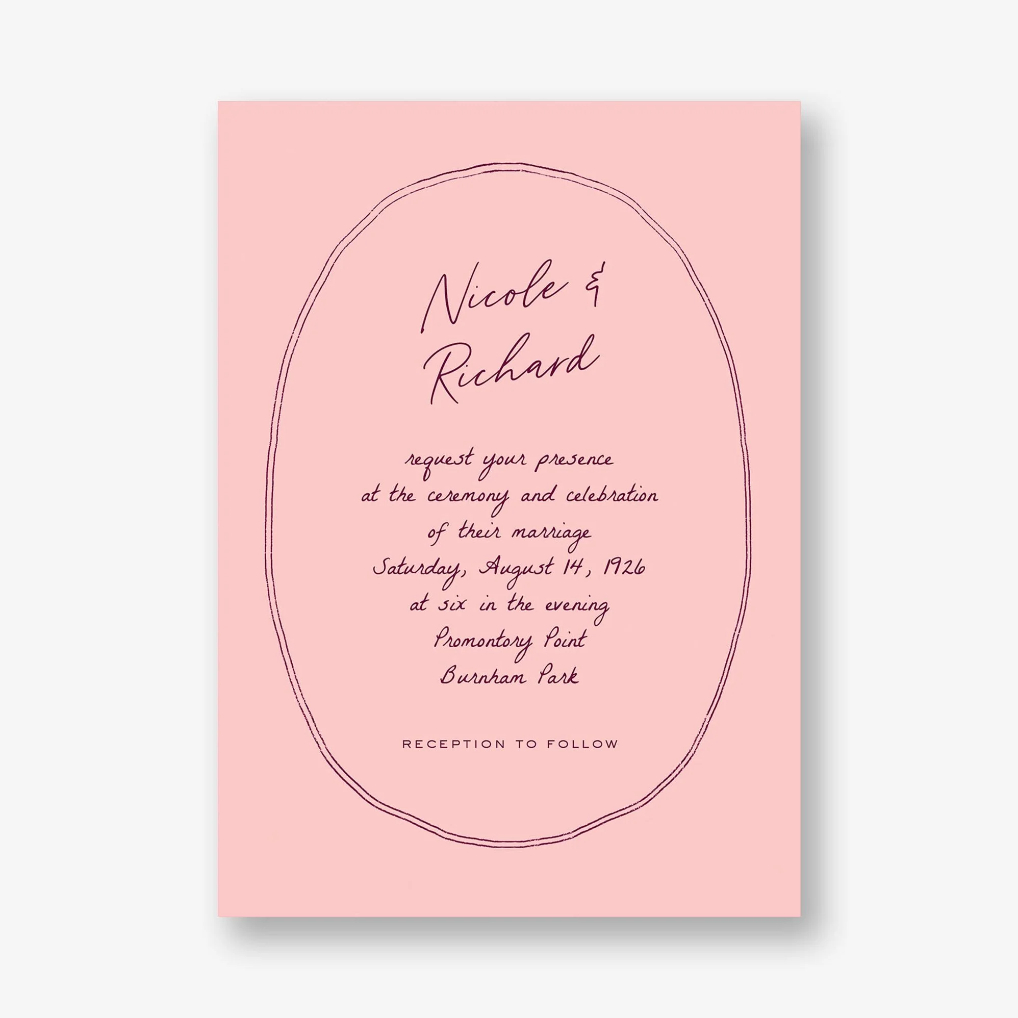 Twin Lines Wedding Invitation - Image 4