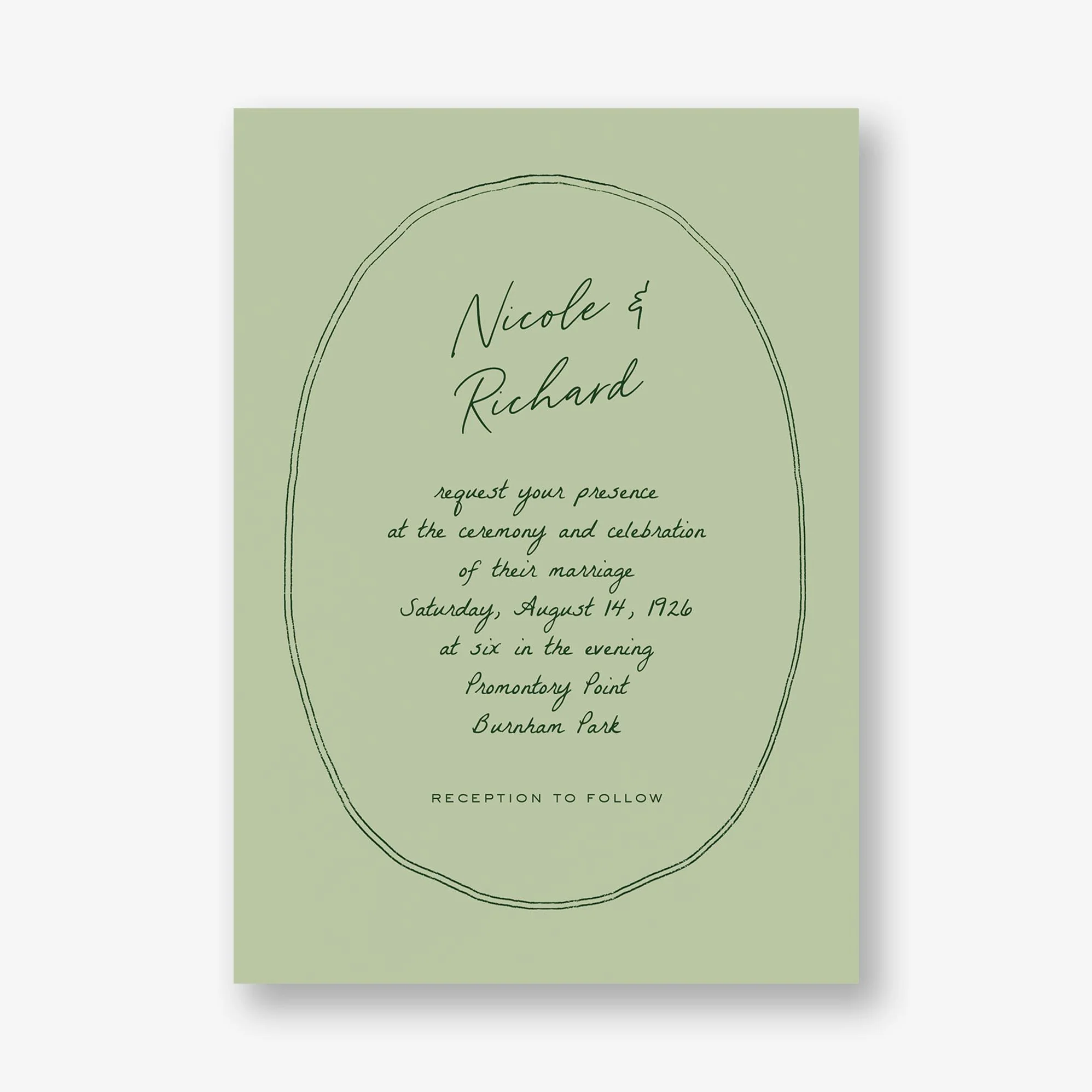 Twin Lines Wedding Invitation - Image 5