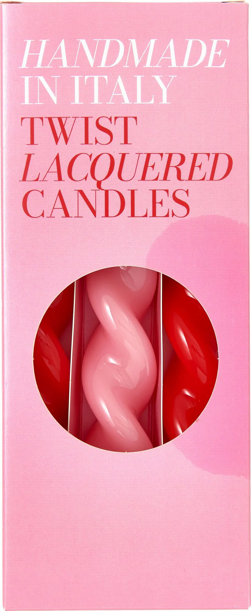 Twisted Taper Candles, Coral and Pink - Image 2