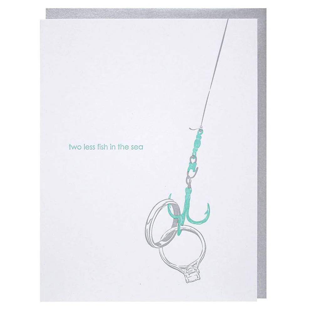 Two Less Fish Engagement Card