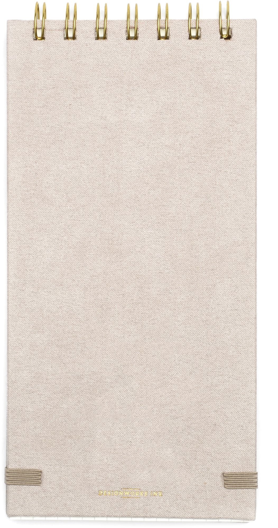 Vegan Suede Reporter Notepad - Taupe - Image 4