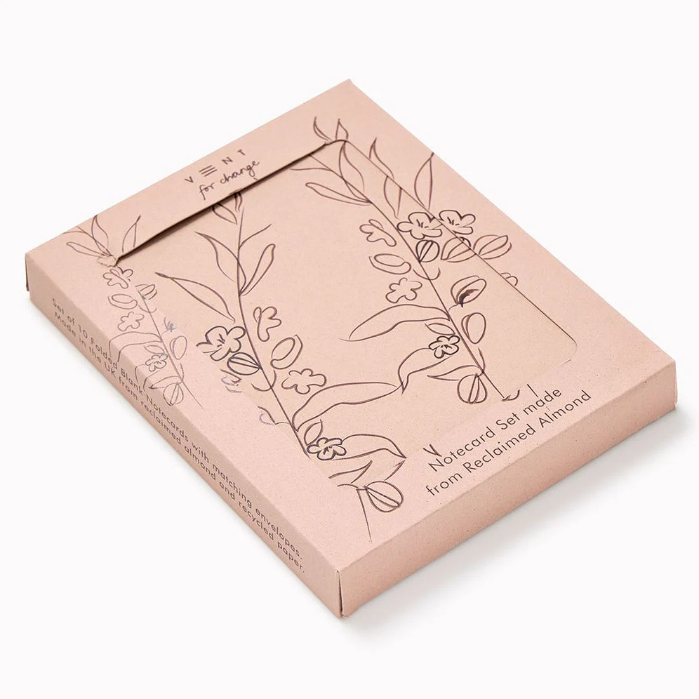 VENT for Change Reclaimed Almond Paper Notecard Set - Image 2