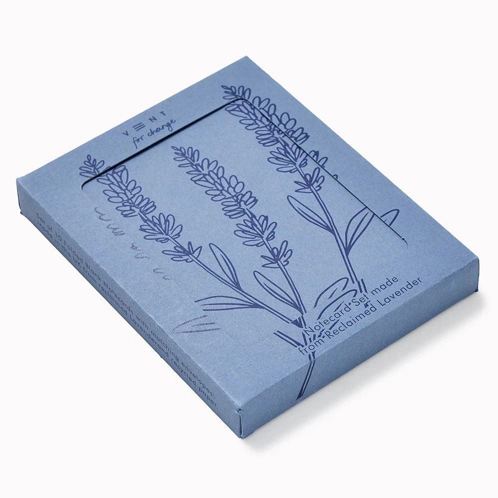 VENT for Change Reclaimed Lavender Paper Notecard Set - Image 2
