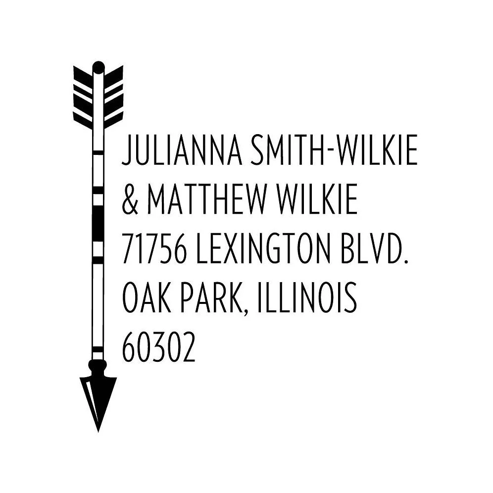 Vertical Arrow Custom Stamp and Stamp Tool