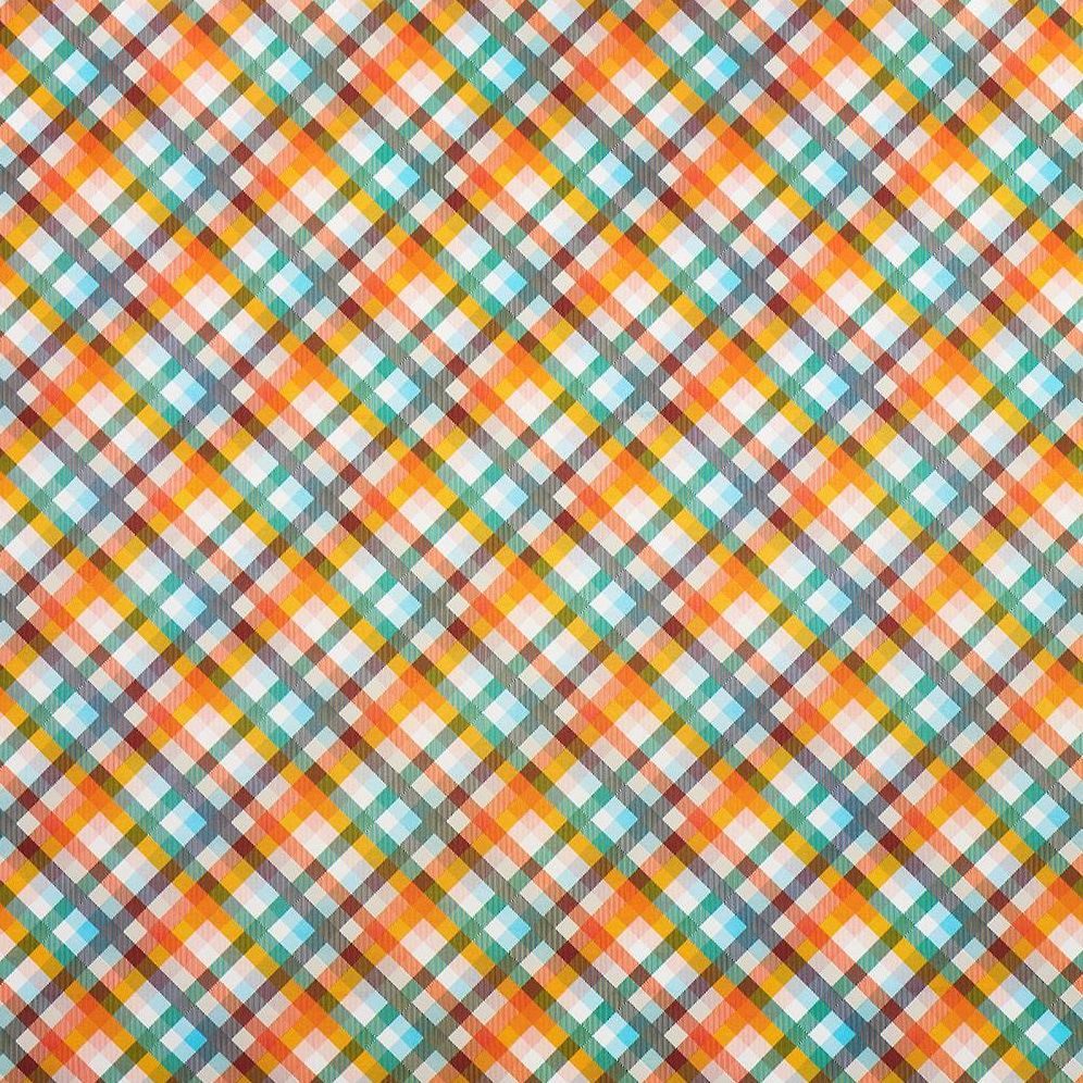Vibrant Plaid Stone Wrapping Paper - Image 2