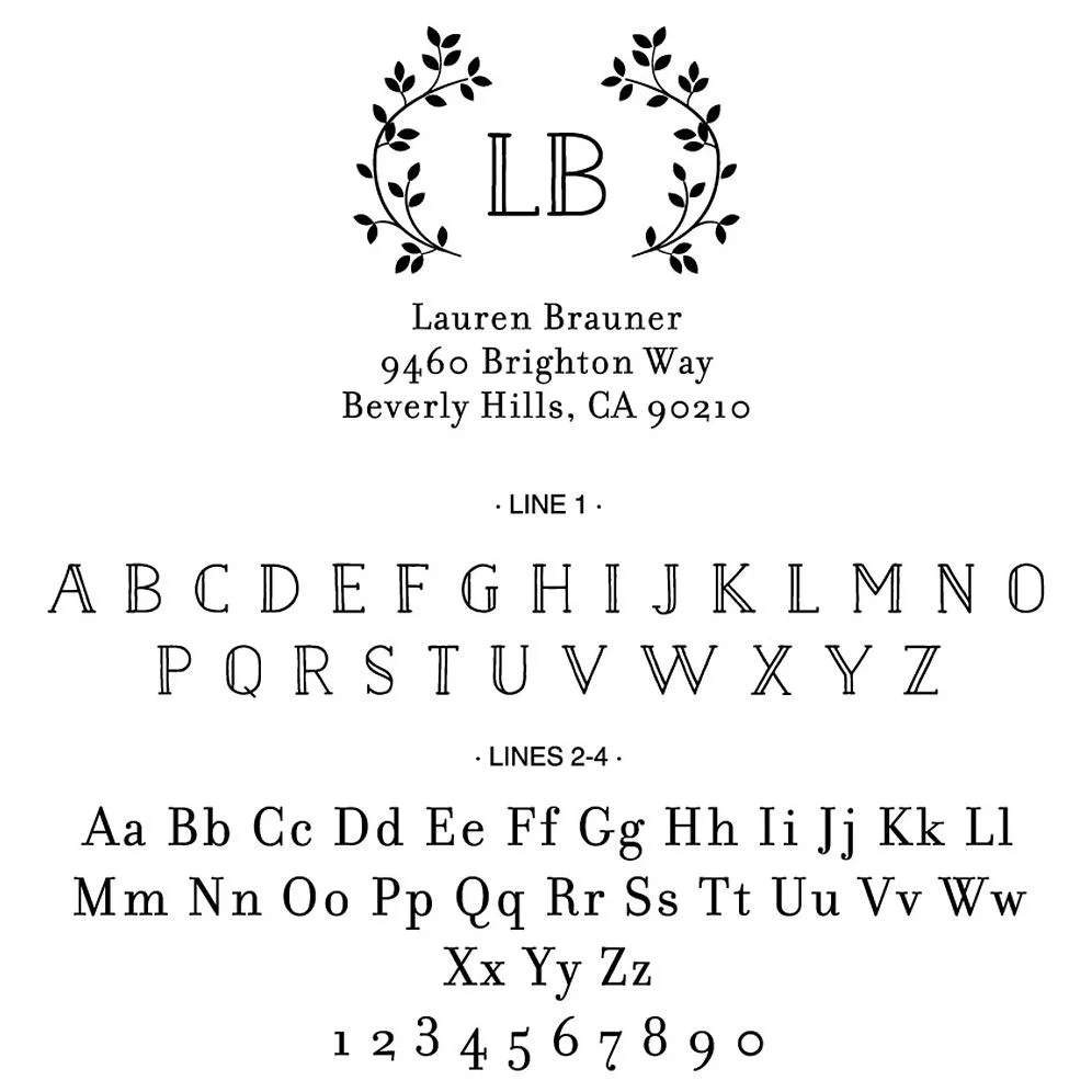 Vine Frame Custom Stamp - Image 2