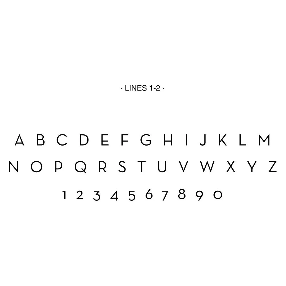 Vine Sans Surname Custom Embosser Plate and Embossing Tool - Image 2