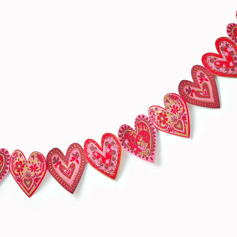 Vintage Hearts Paper Banner - Image 5