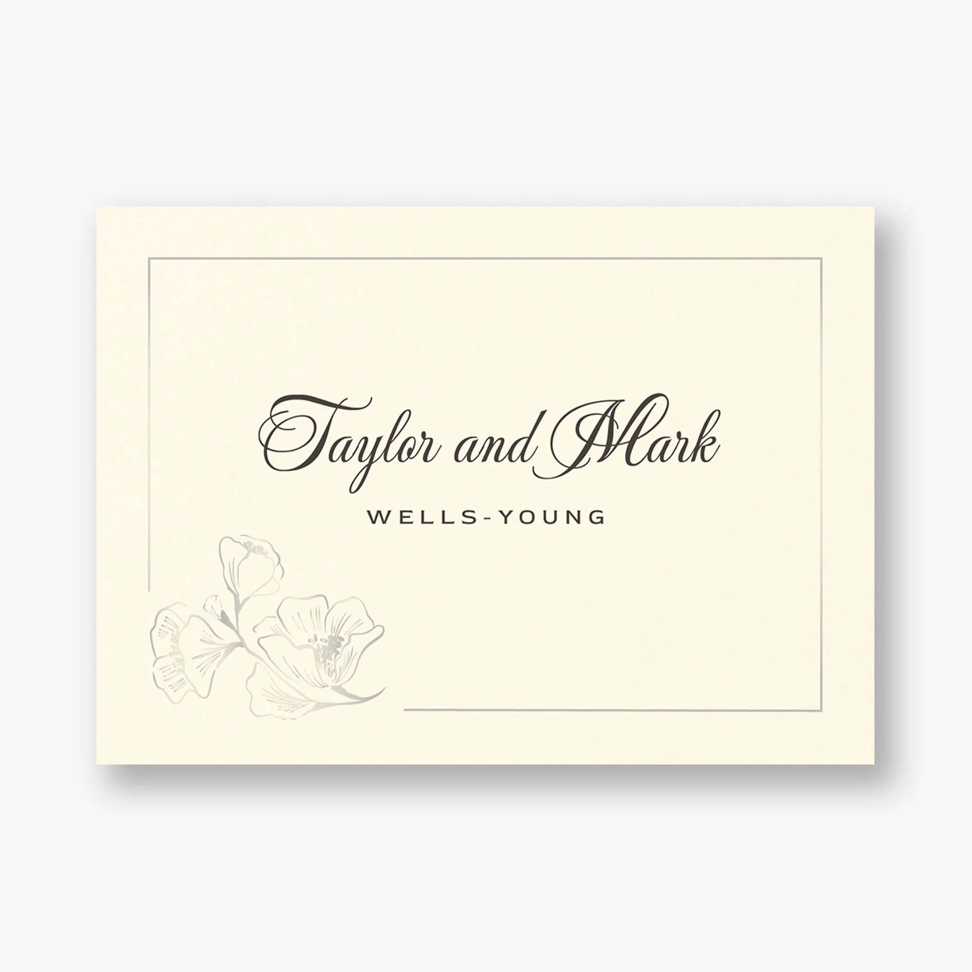 Vintage Magnolia Frame Foil Thank You Card - Image 5