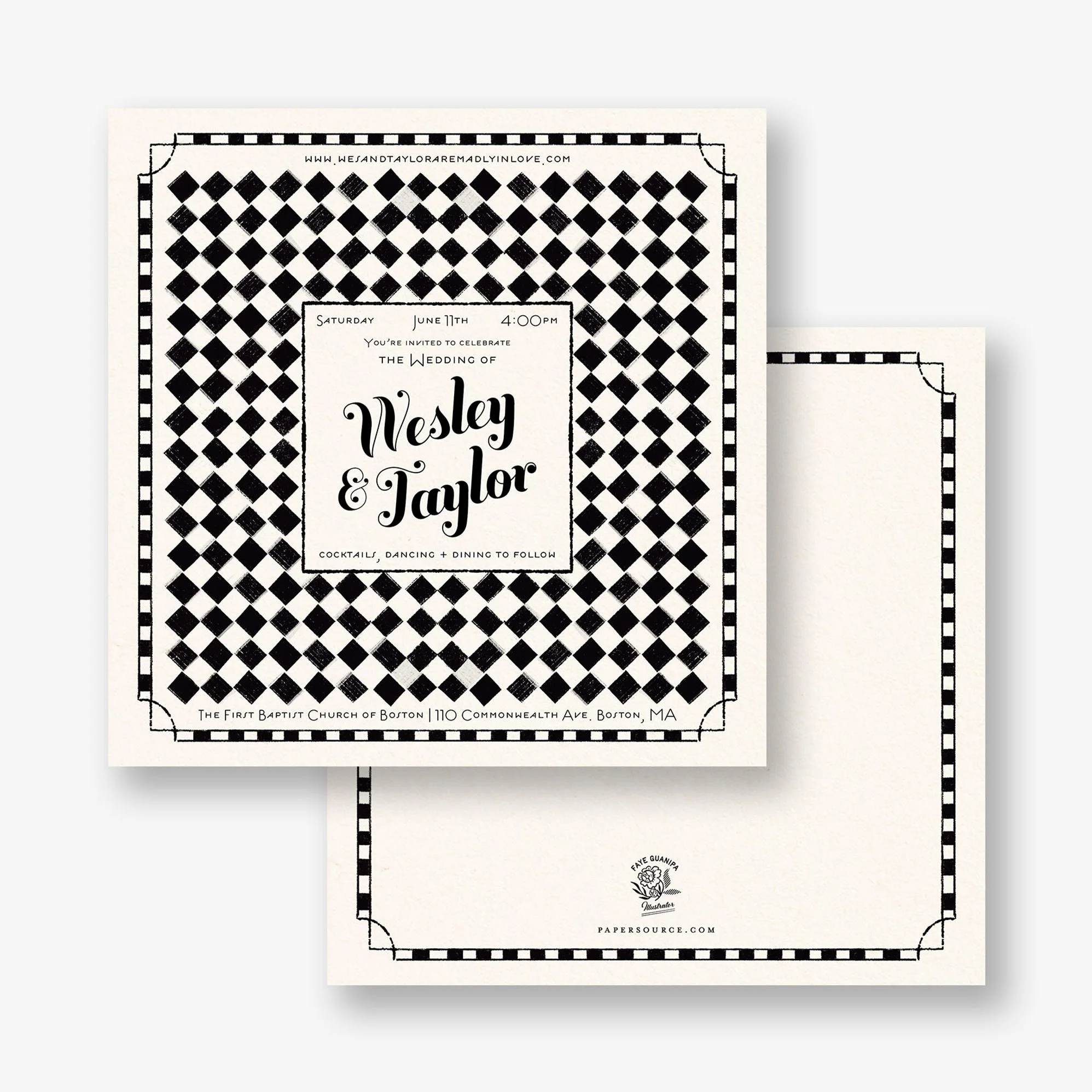 Vintage NYC Deli Wedding Invitation - Image 4