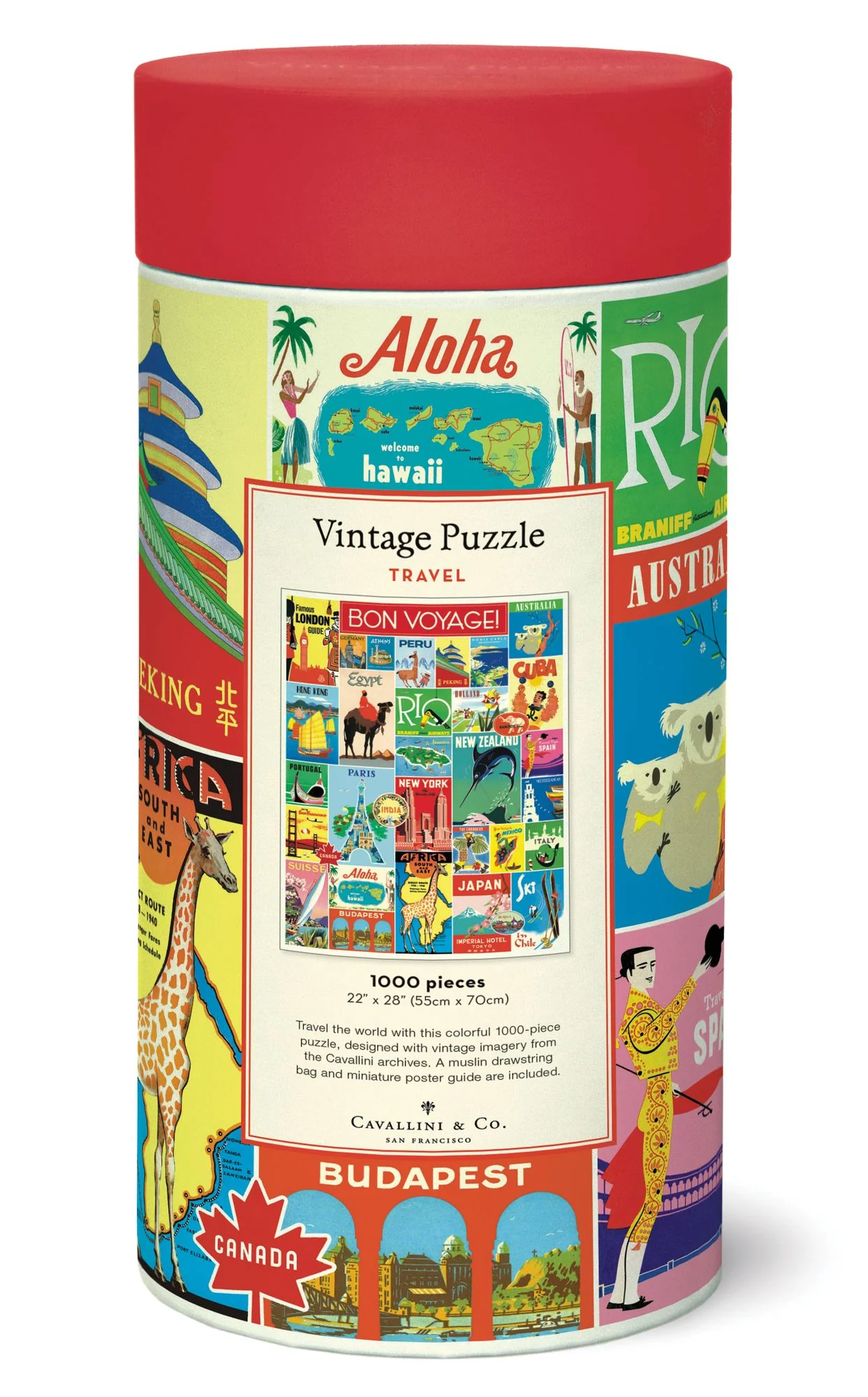 Vintage Travel 1,000 piece puzzle - Image 2