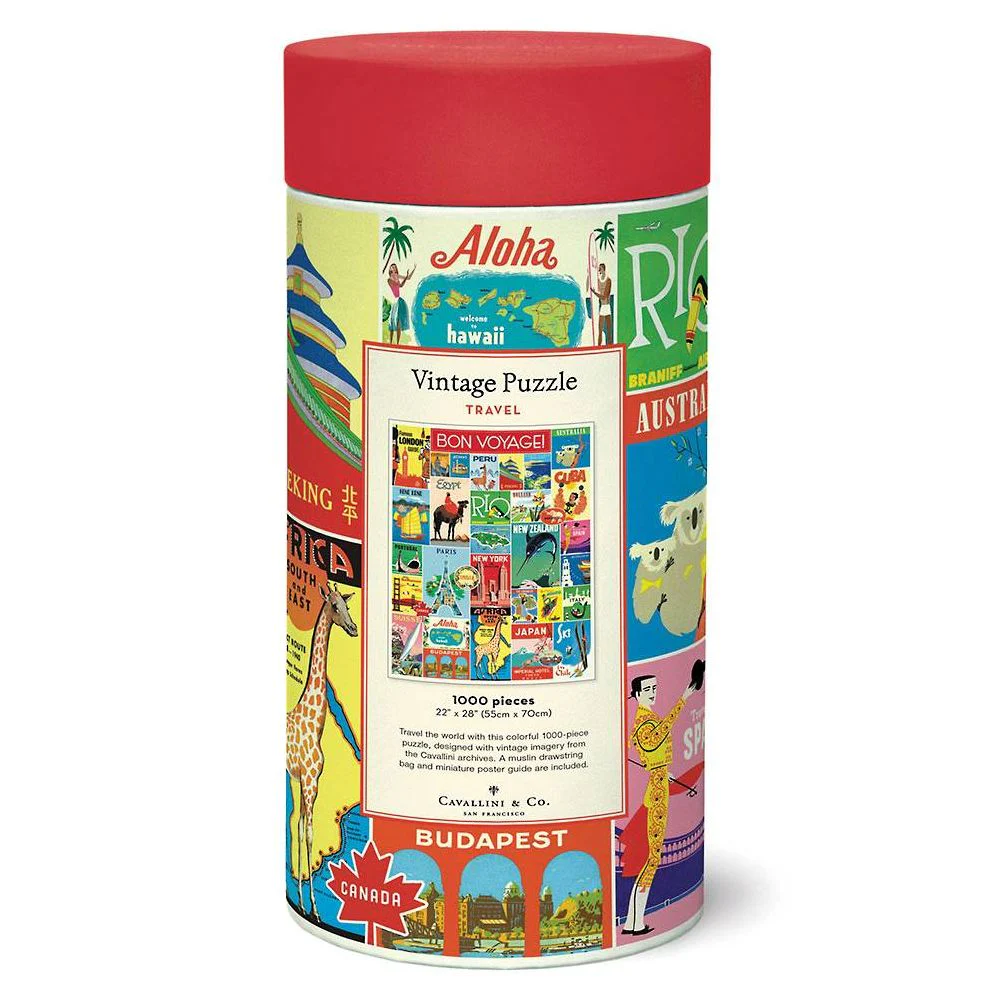 Vintage Travel 1,000 piece puzzle - Image 4