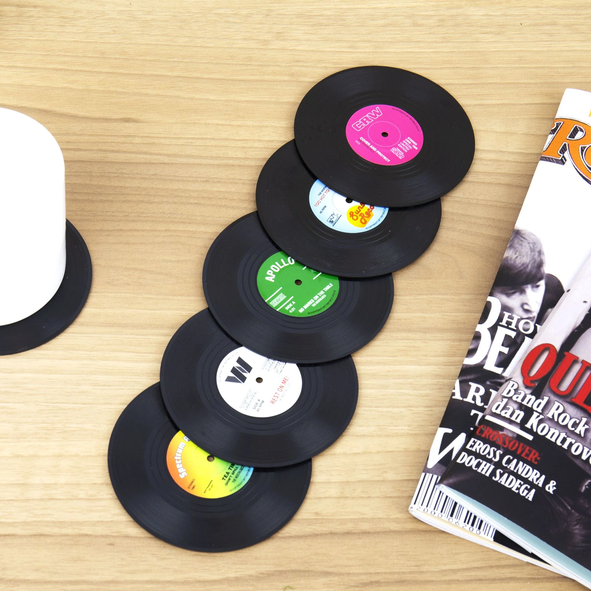 Vinyl Record Coasters - Image 2
